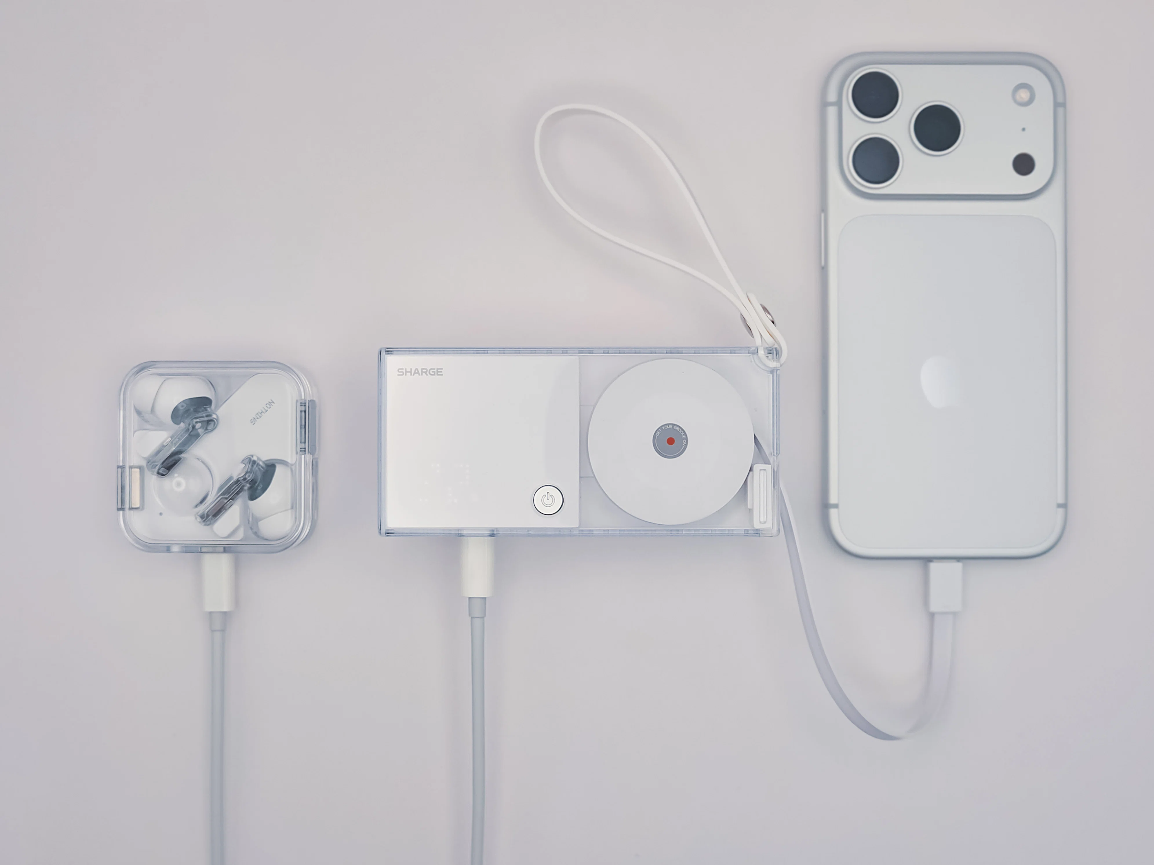SHARGE Retractable 3-in-1 Power Bank】個性的なカッコよさを放つ