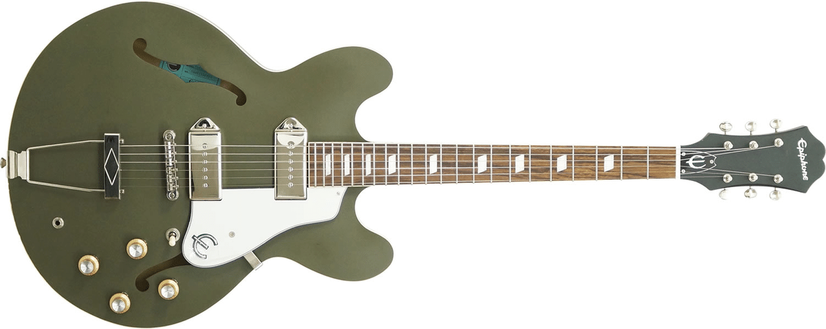 特選中古品！渋い艶消し仕様のエピフォン・カジノ「Casino Worn」が