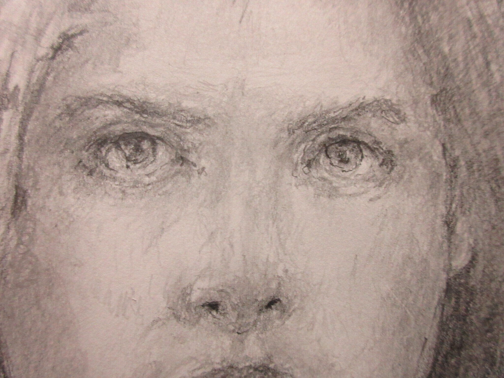 鉛筆で女性の絵を描いてます2。。｜Atelier Non