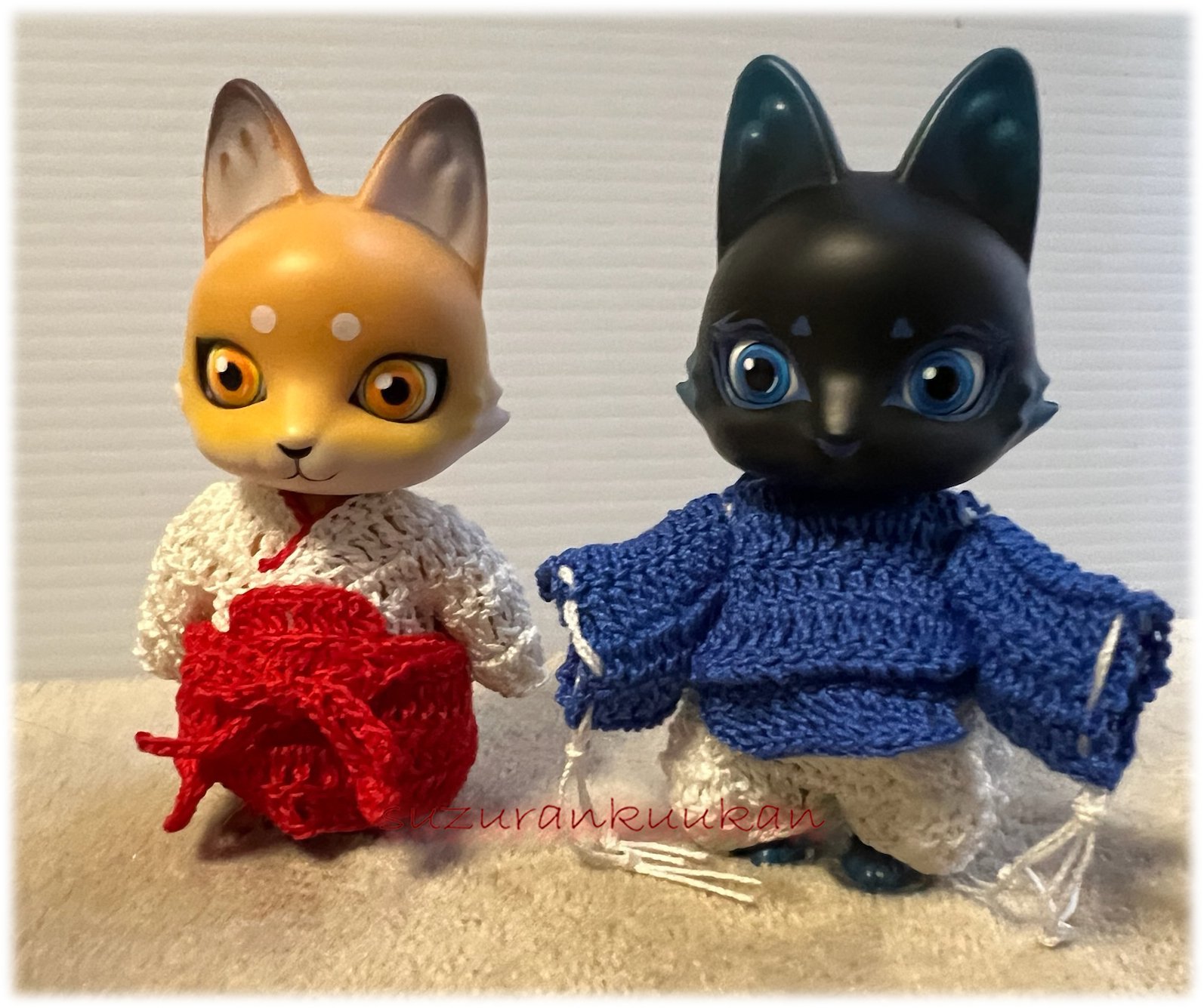 ミンネに限定公開追加🎶 カプセルドール用 神主風と巫女風セット