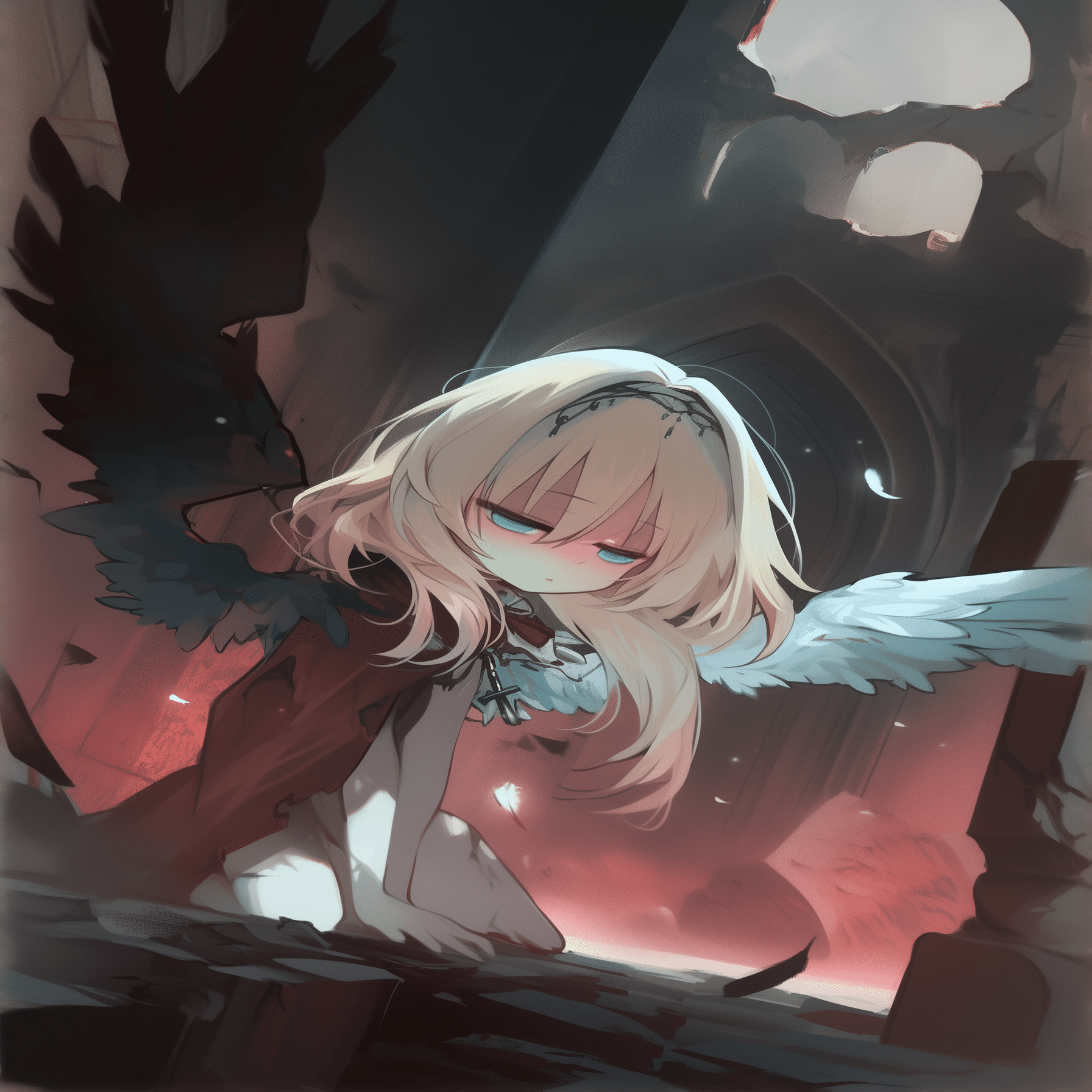 お絵描き：ダークと可愛さは出せる？ #AIアート #AIイラスト