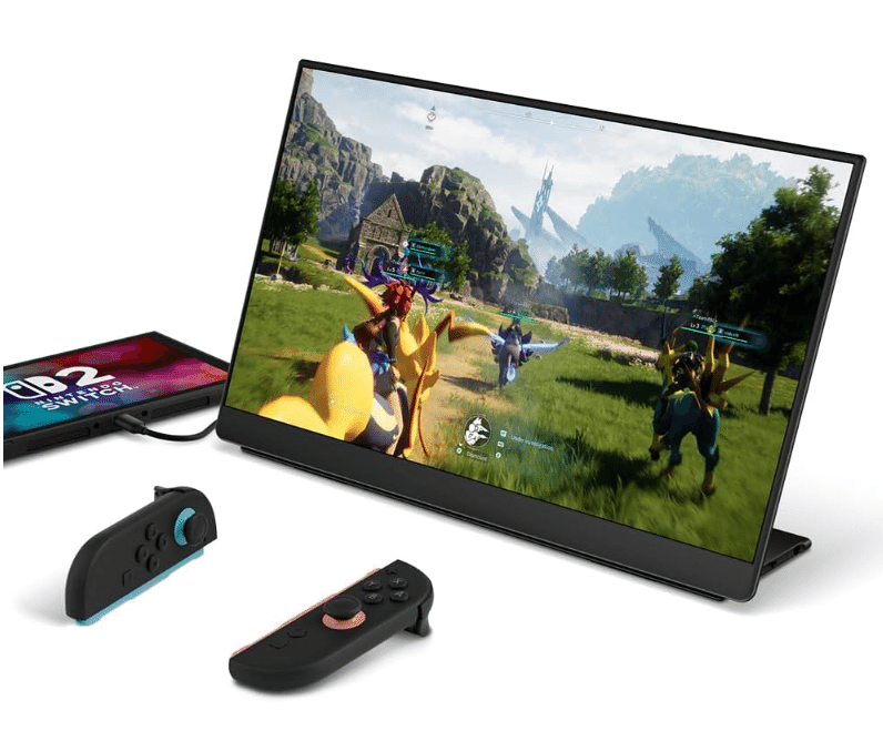 業界初！】Switch2にケーブル1本で接続できるモバイルモニターが発売