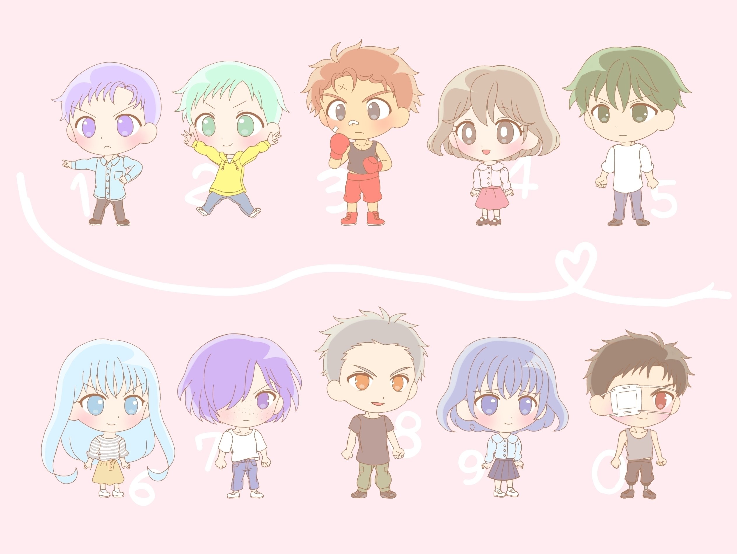 もう一つの数字キャラクター｜Ricaru410