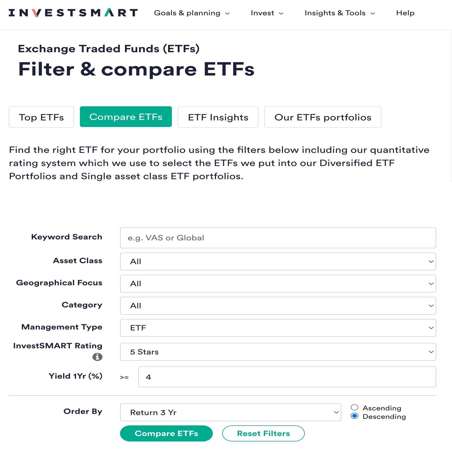💡 第5回：ETFポートフォリオを考える！その1。InvestSmart で自分好みのETF探し（深掘り編）｜TediOZ