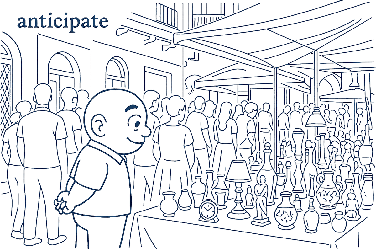 anticipate 暗記 | 英単語を語源、連想で覚える。英語学習 、TOEICにも。｜ひで