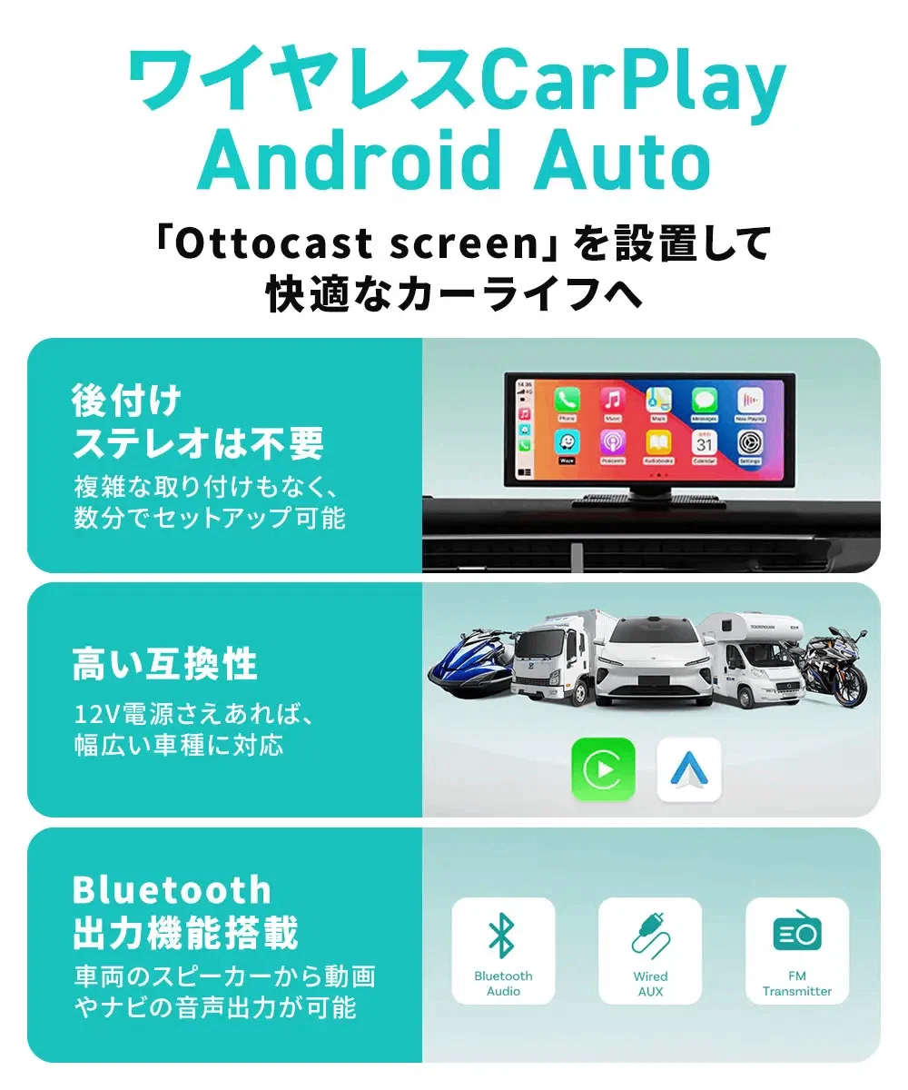 AIが変える未来の運転体験。置くだけ簡単な車載ディスプレイ