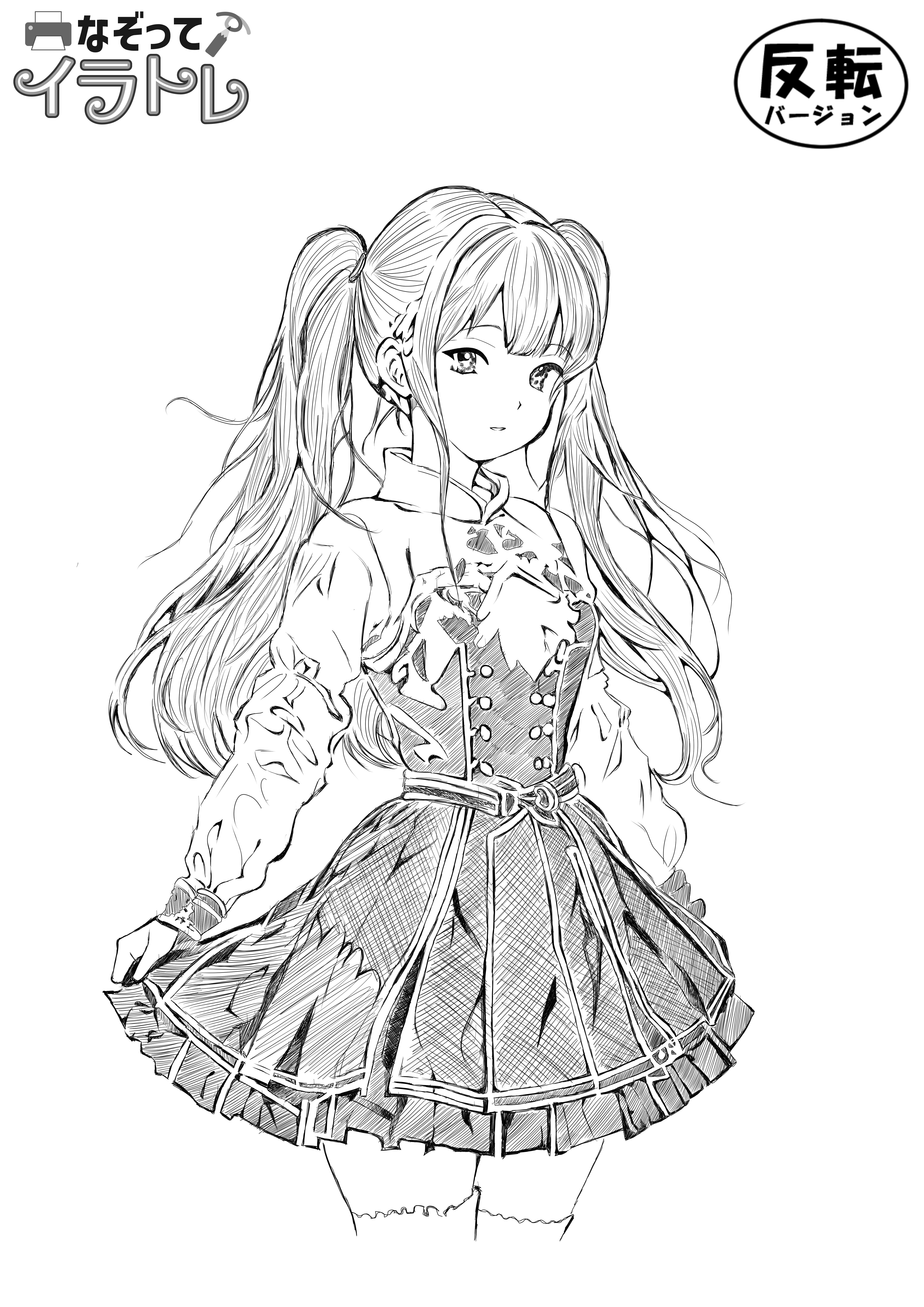 AIイラスト トレース練習60回目｜第1回トレース今描くとどうなる