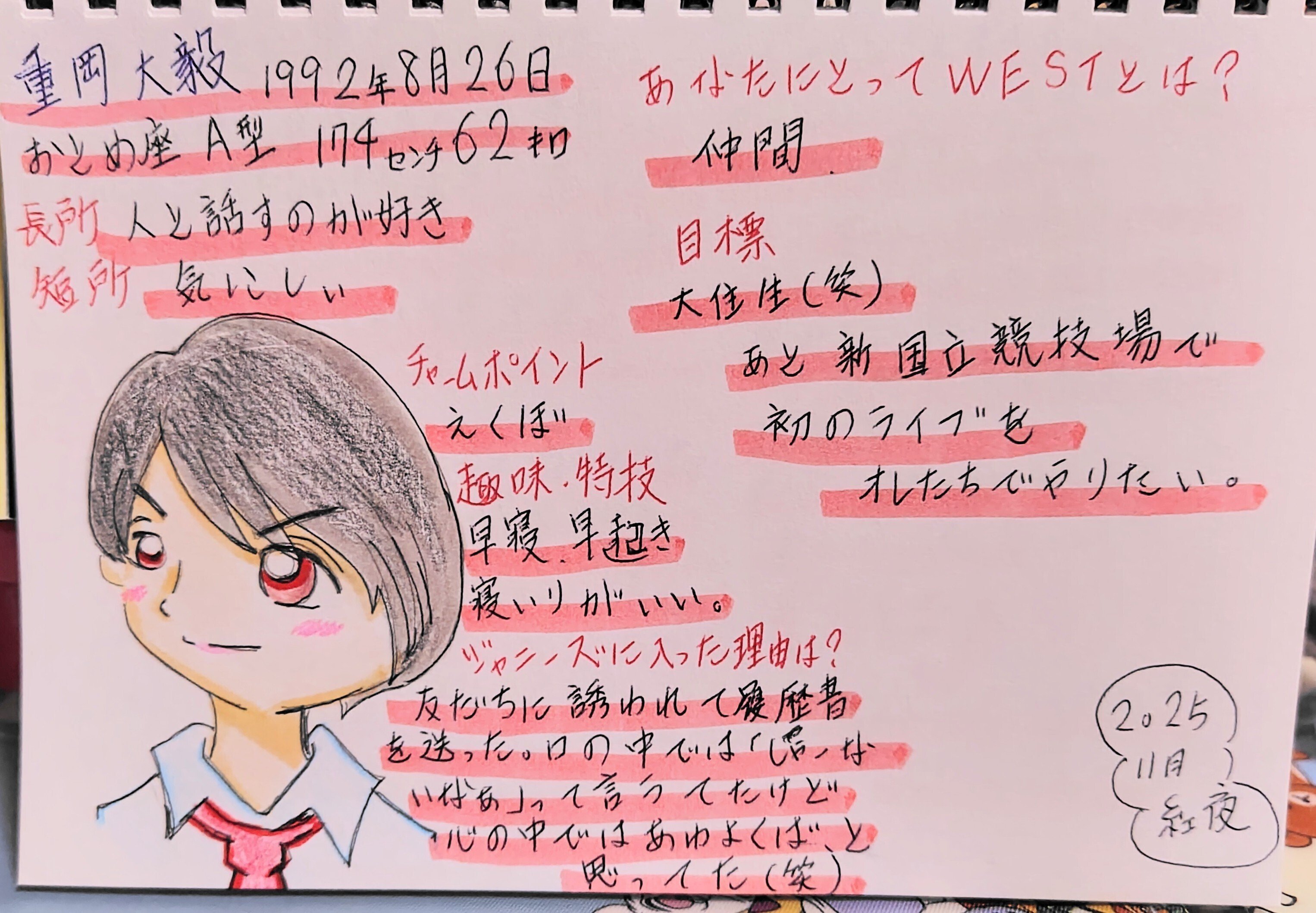 最近、描いたアナログイラストです！｜紅夜（あや）インスタでは