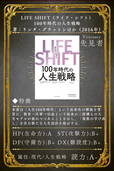 100年時代を生き抜く人生戦略：『LIFE SHIFT』｜本好きのシロマサル