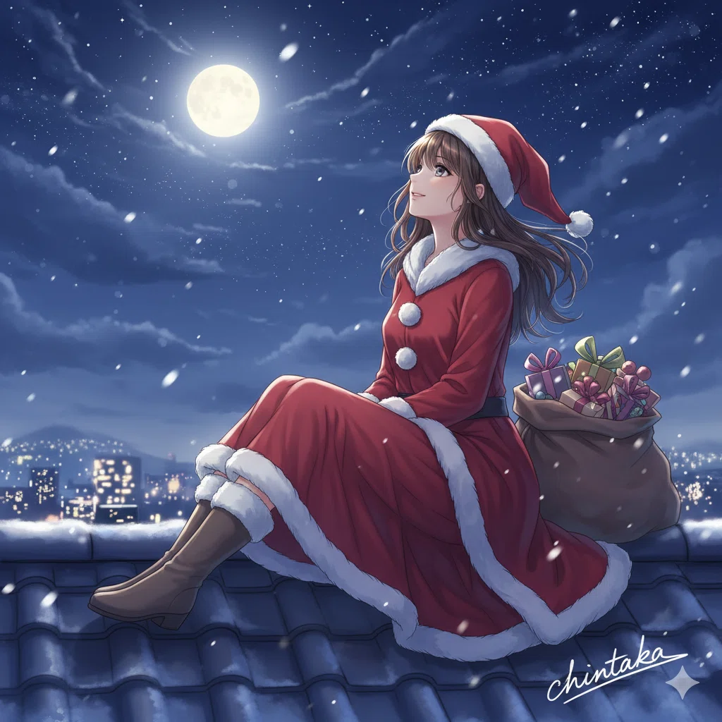 AI生成画像【10】恋するサンタ｜chintakaこと柊 聖月