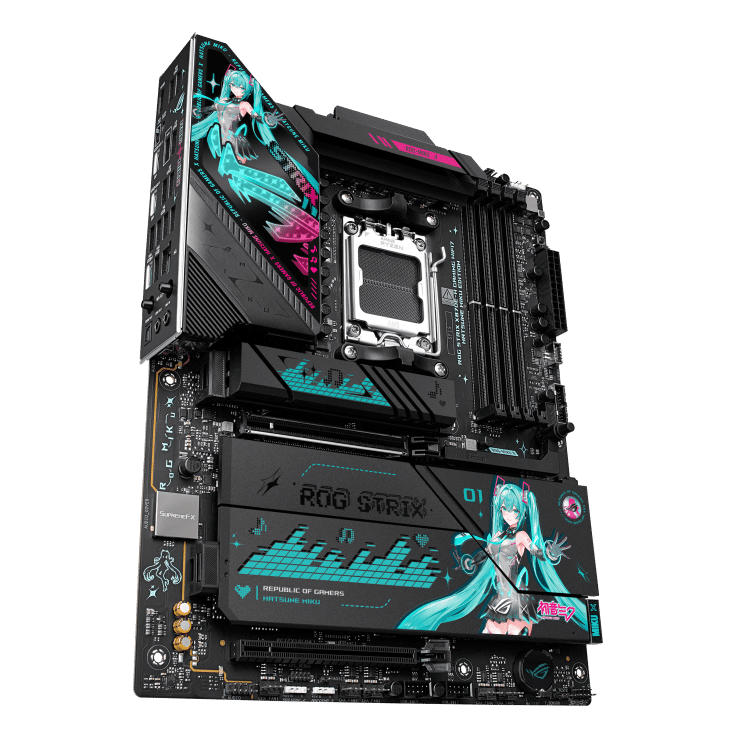 初音ミク 5080】初音未來版來了,ROG Astral GeForce RTX 5080 與ROG Thor