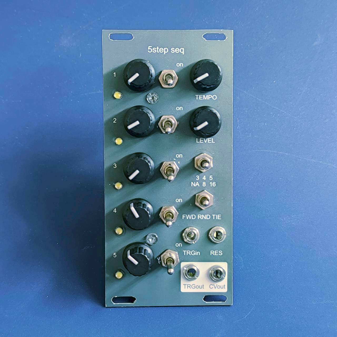$11 5step Sequencer - DIY Eurorack Modular Synthesizer｜HAGIWO/ハギヲ