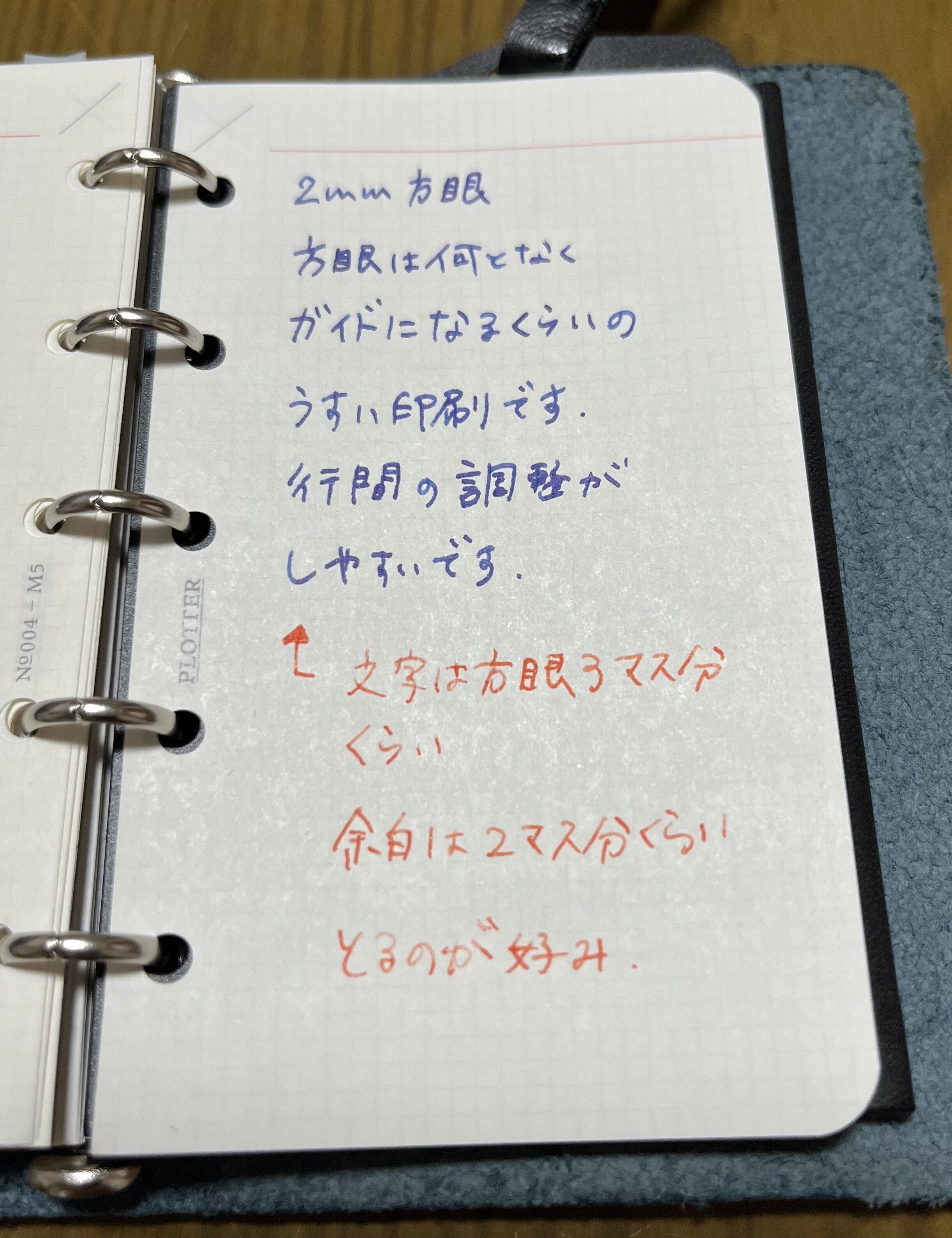 手帳】プロッターM5のリフィル、使いくらべてみた｜ニジュウマル