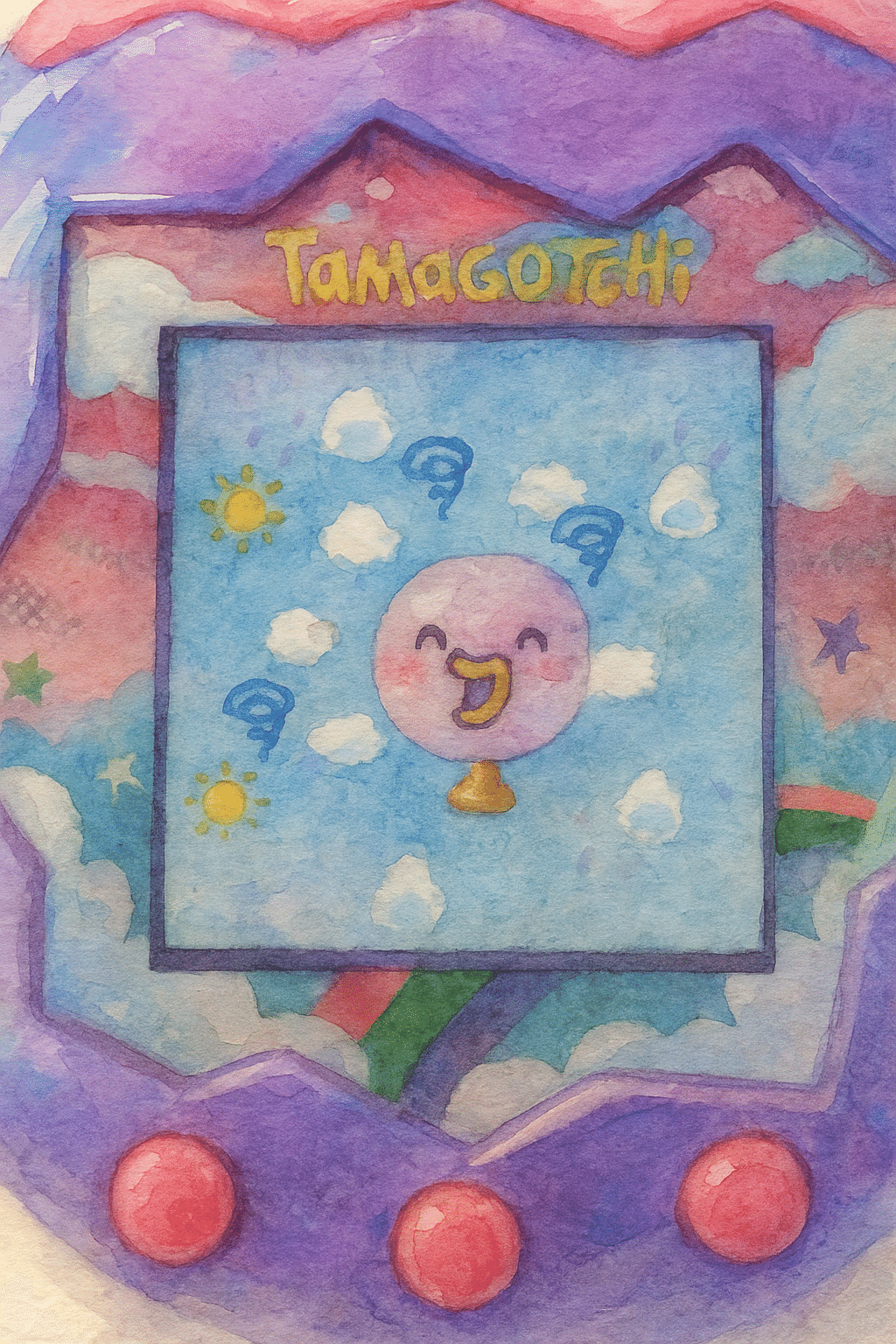 たまごっち・パラダイス・パープル・スカイ(#517)｜Ako(@akolamble)
