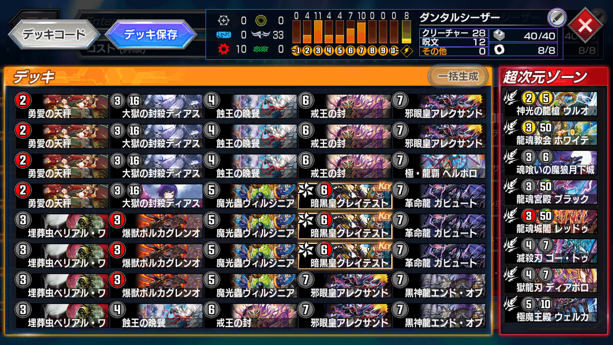 裏デッキビルド杯#21参加デッキ一覧｜トスカーナ