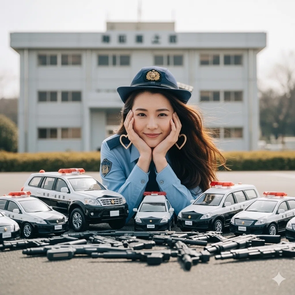 コスプレ 警察官 写真素材01