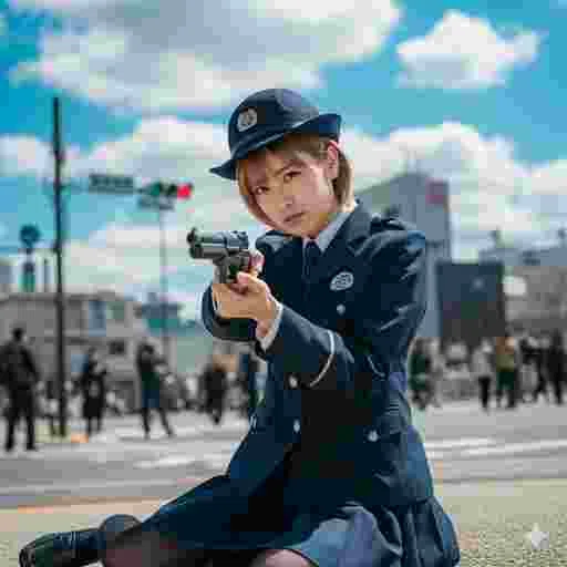 コスプレ 警察官 写真素材（サンプル）039