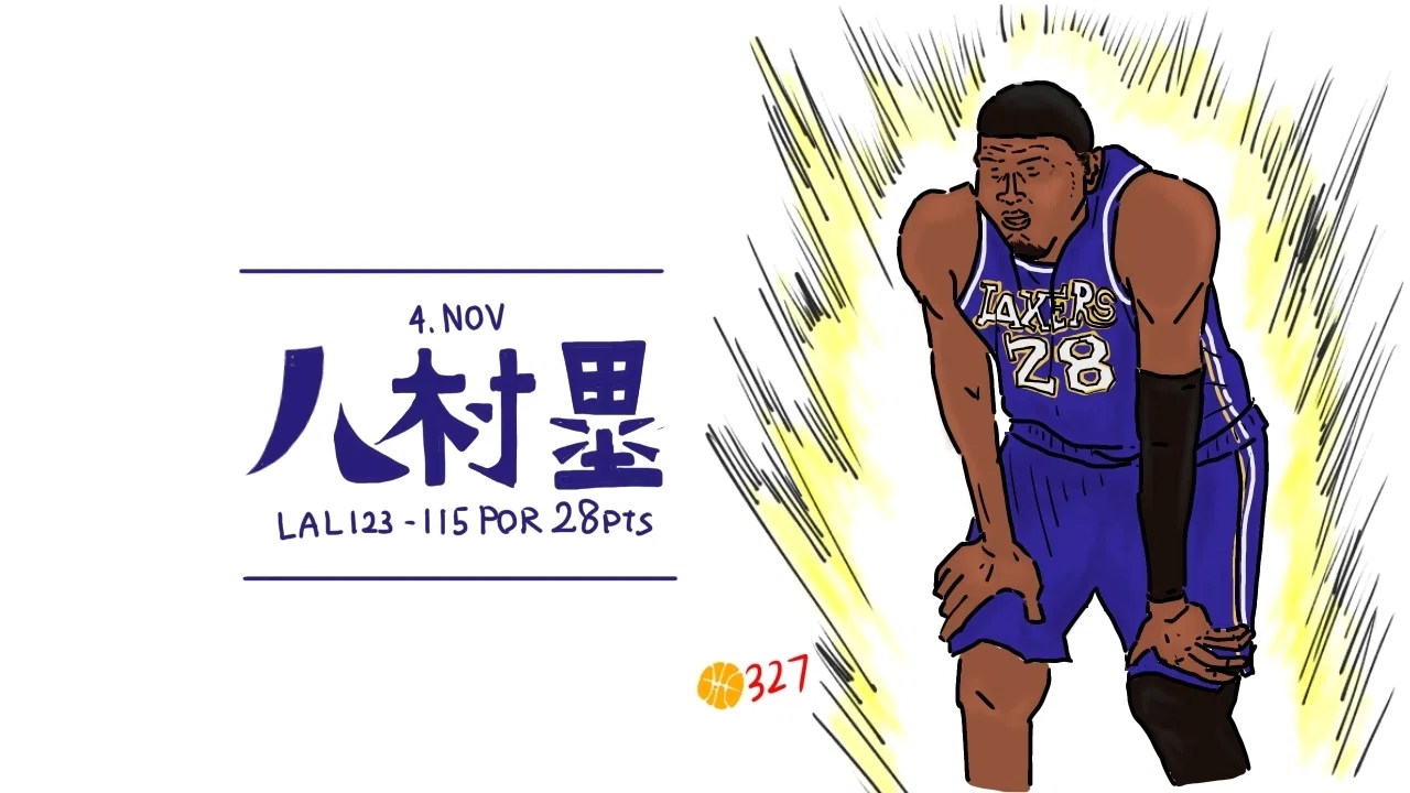 2-2｜八村塁絶好調！他！｜NBAイラスト｜25年11月1週目｜まとめ｜327