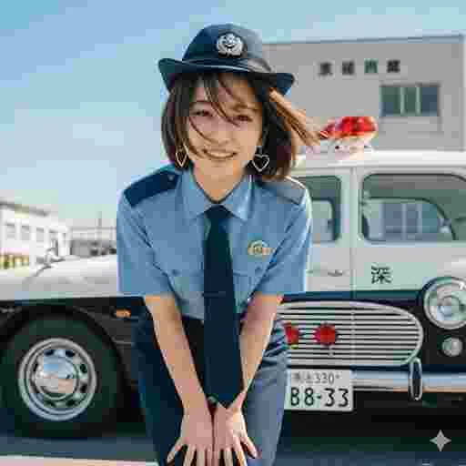 コスプレ 警察官 写真素材/写真販売 AI画像 有料＜40枚：350円＞商用利用可（サンプル）09