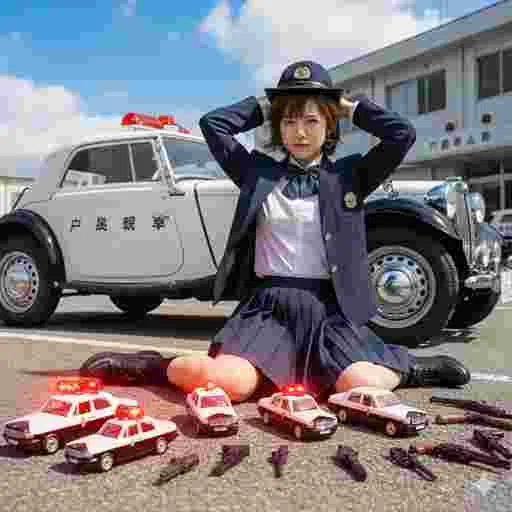 コスプレ 警察官 写真素材/写真販売 AI画像 有料＜40枚：350円＞商用利用可（サンプル）022