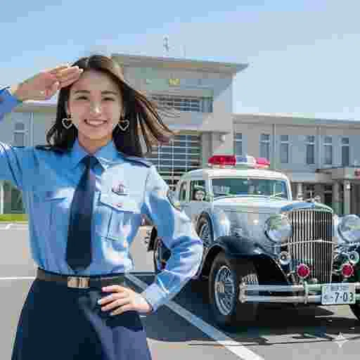 コスプレ 警察官 写真素材/写真販売 AI画像 有料＜40枚：350円＞商用利用可（サンプル）05