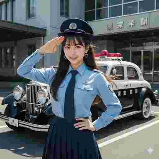 コスプレ 警察官 写真素材/写真販売 AI画像 有料＜40枚：350円＞商用利用可（サンプル）02