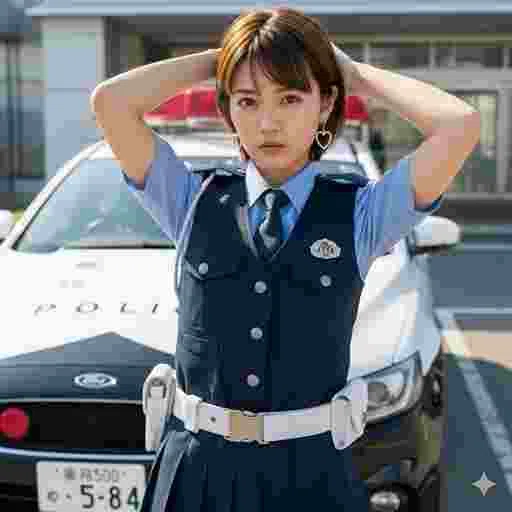コスプレ 警察官 写真素材/写真販売 AI画像 有料＜40枚：350円＞商用利用可（サンプル）010