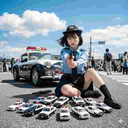 コスプレ 警察官 写真素材/写真販売 AI画像 有料＜40枚：350円＞商用利用可（サンプル）026