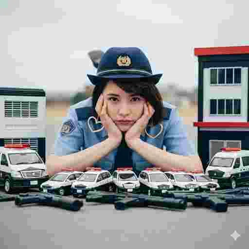 コスプレ 警察官 写真素材/写真販売 AI画像 有料＜40枚：350円＞商用利用可（サンプル）038