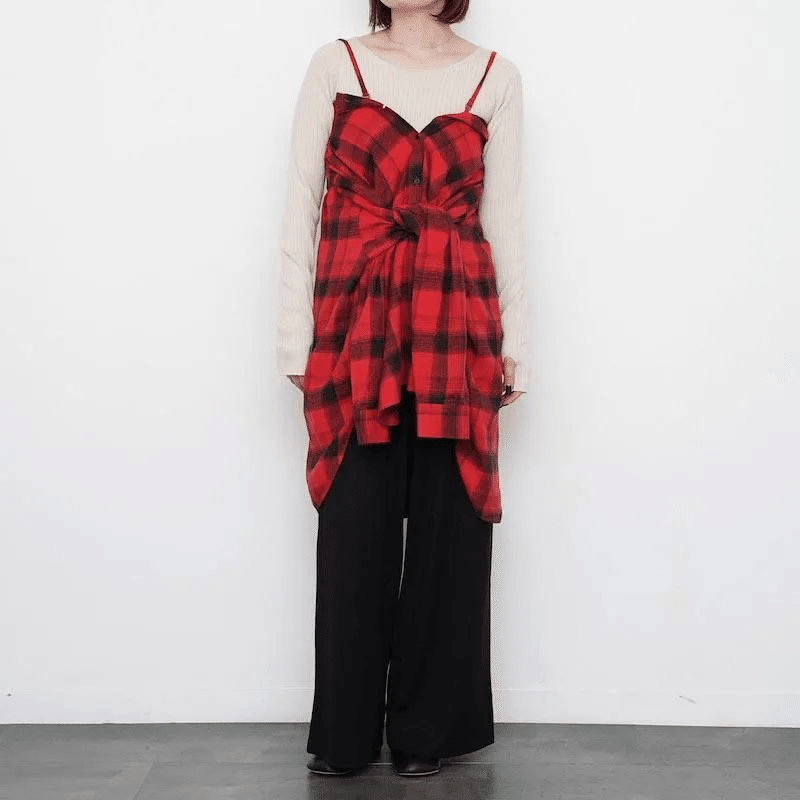 crinkle crinkle crinkle】今シーズンの注目nel check shirt bustier