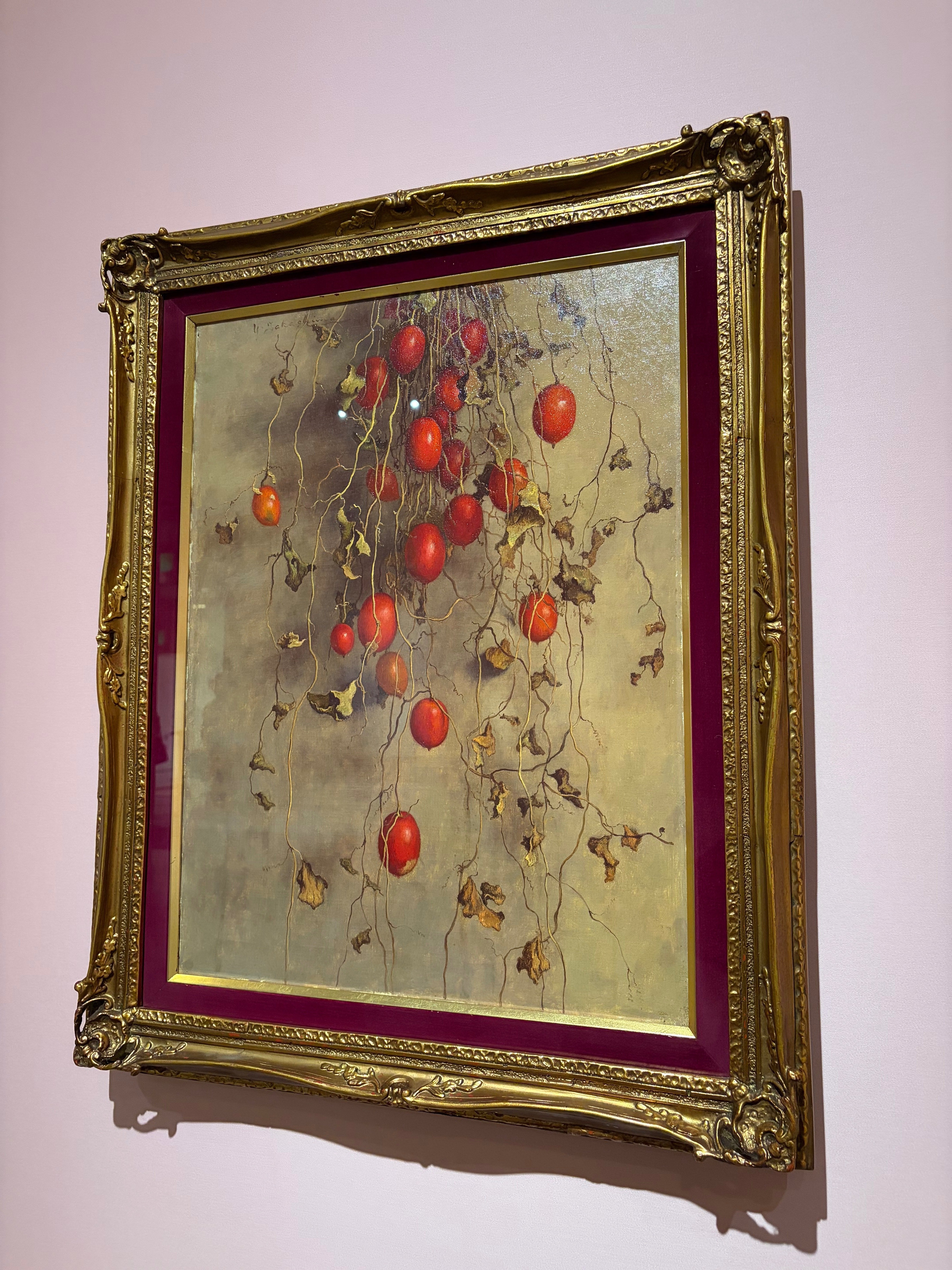 高島野十郎 絵画 油絵 油彩 肉筆 額縁 模写】☆ 高島 野十郎 ☆ 「蝋燭」 額装F4 肉筆油彩 爆買い，低価 高