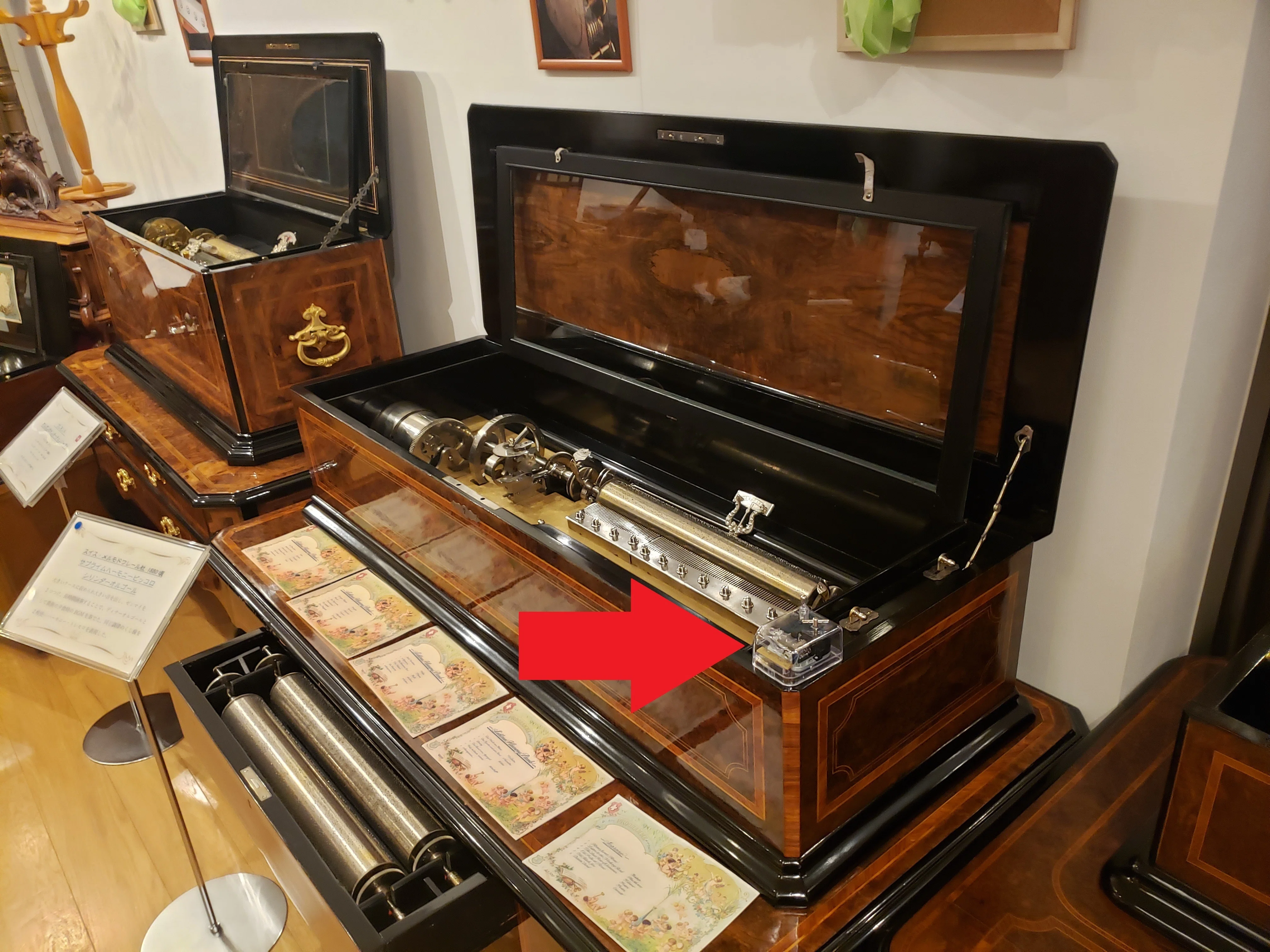 Travel back in time to the 19th century with antique music boxes