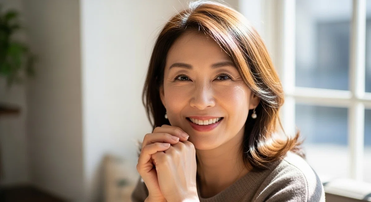 活き活きとした笑顔の女性