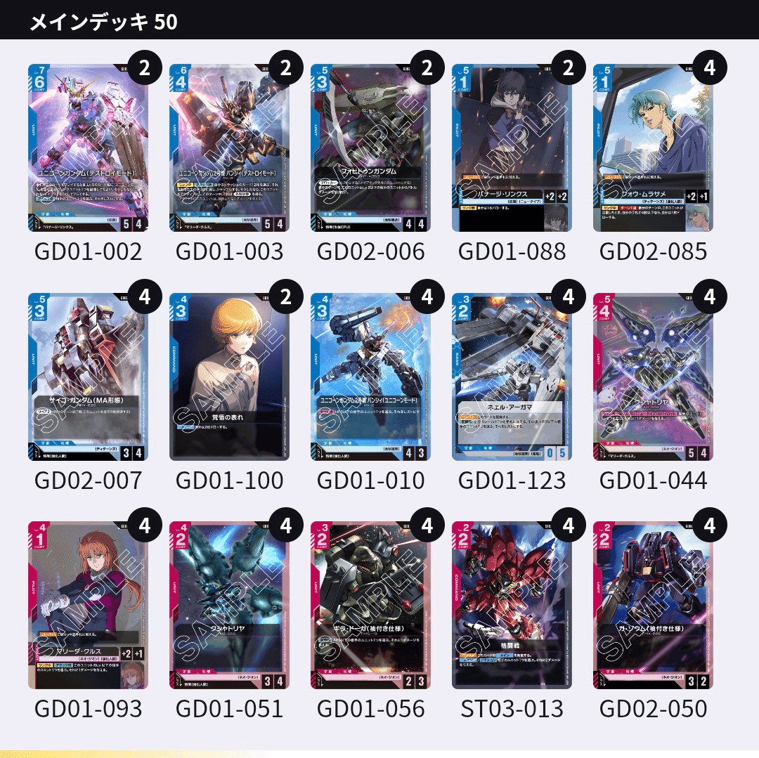 ガンダムカードゲーム、「WORLD CHANPIONSHIPS 25-26 エリア予選 愛知