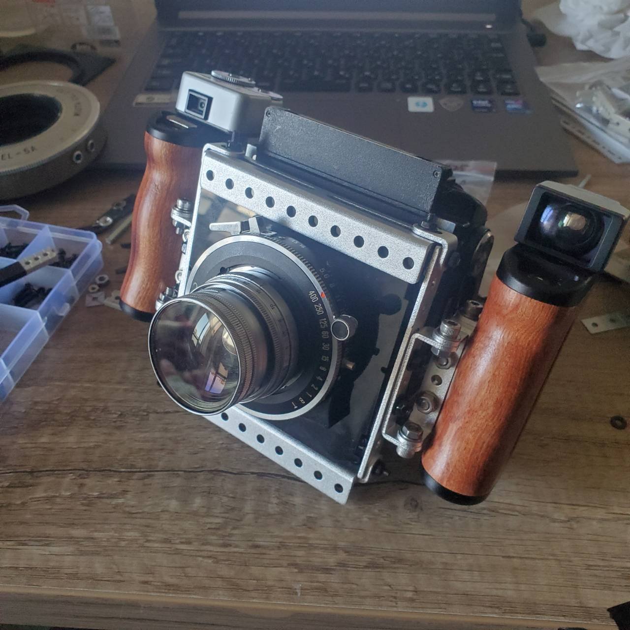 N39様＊確認用 自作中判カメラ三号機(L39マウント)やで。｜Yoshimin📸(ライカスキー)