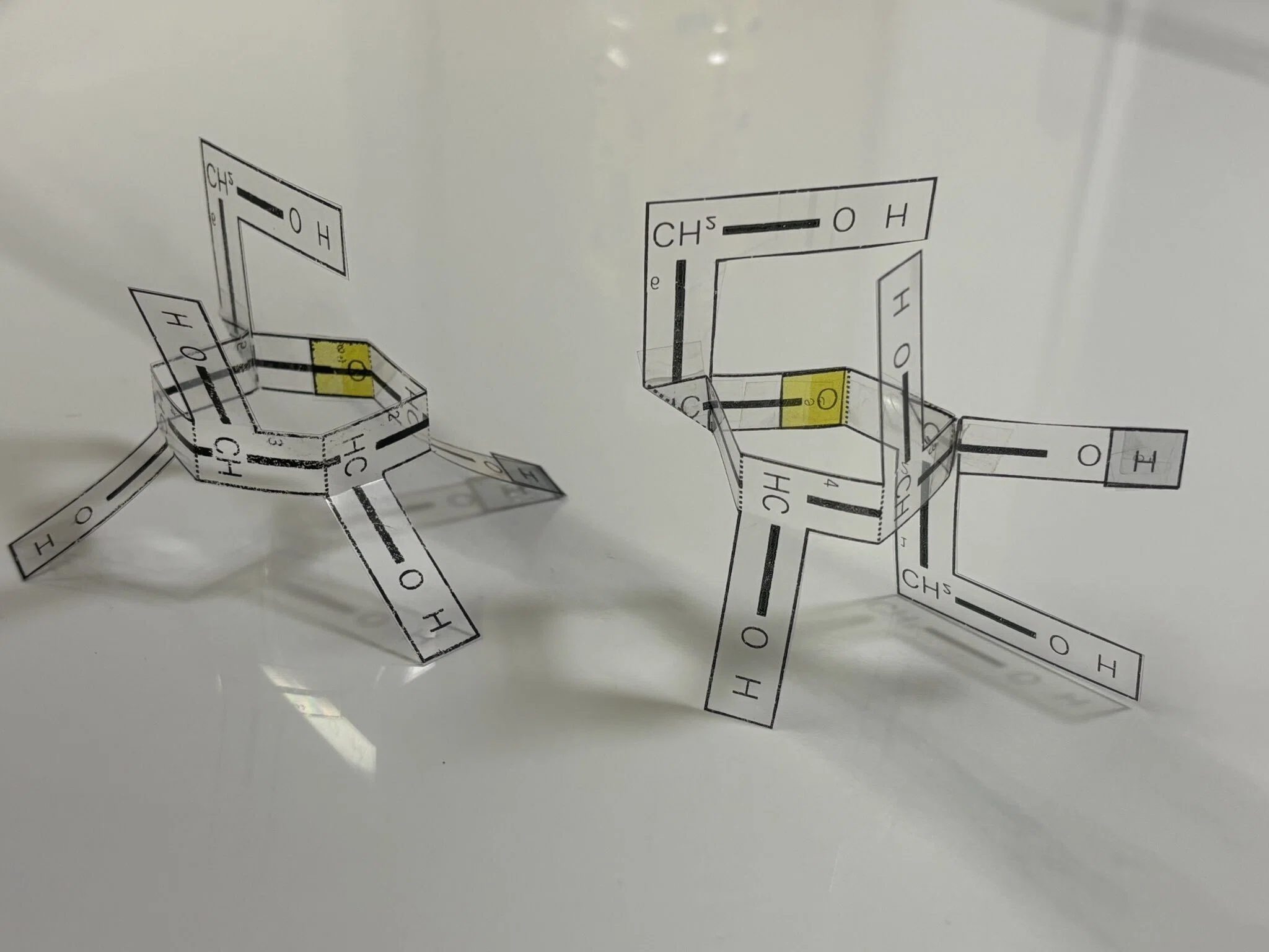 秋元ペーパークラフトキット クリア版・糖類ペーパークラフトを作ってみた｜宮元一賢⌬Miyamol