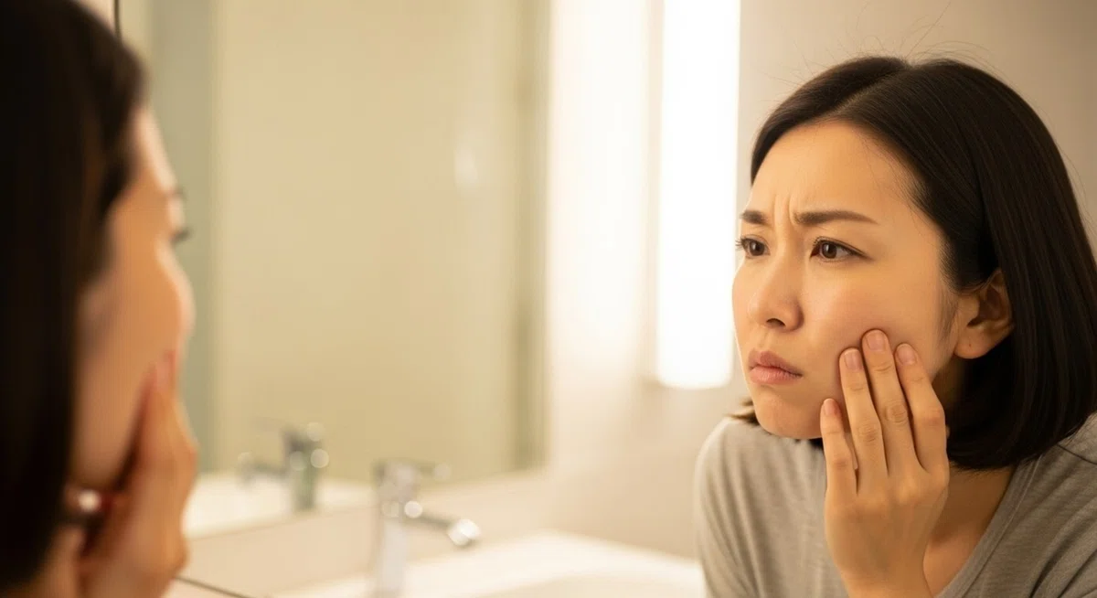 フェイスラインの有無を気にする女性