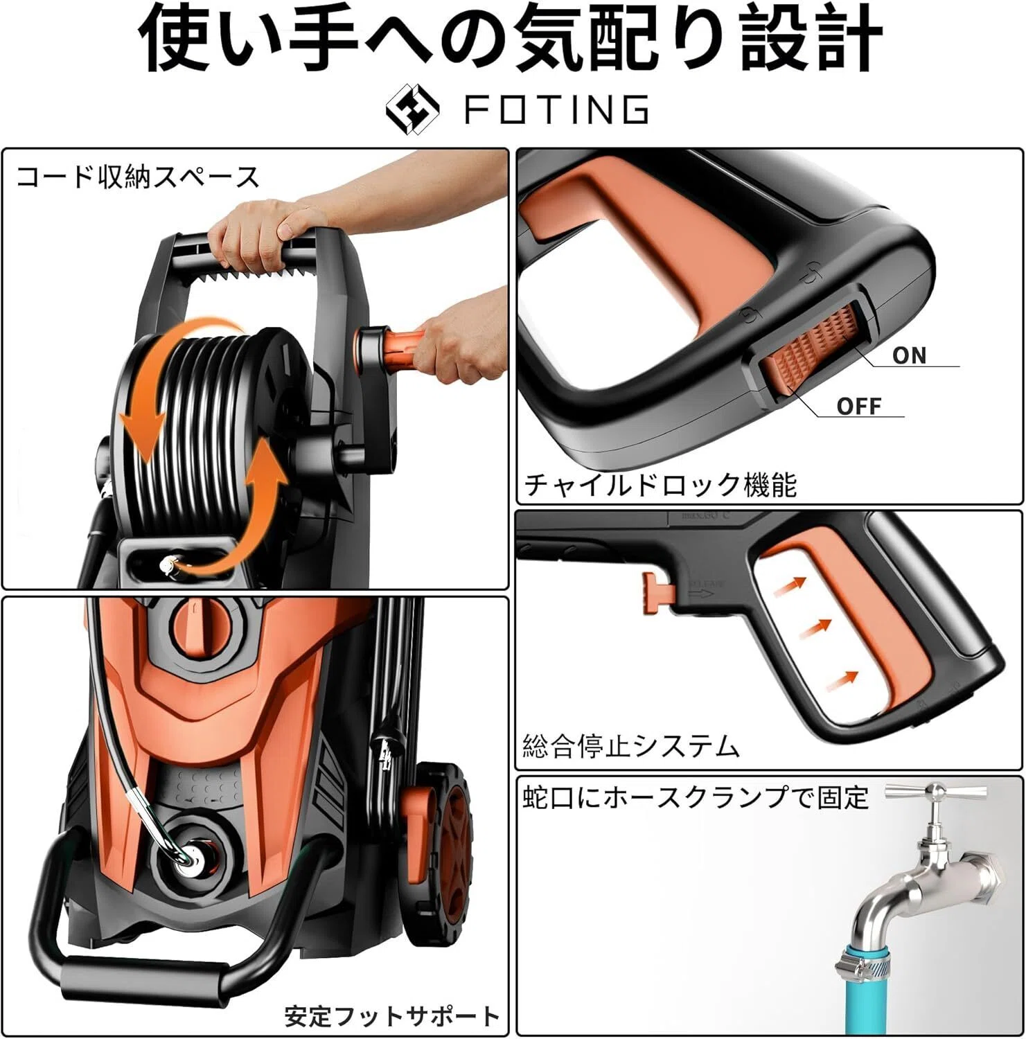 自宅で簡単にプロの洗浄力！FOTING高圧洗浄機の魅力に迫る｜amazon商品