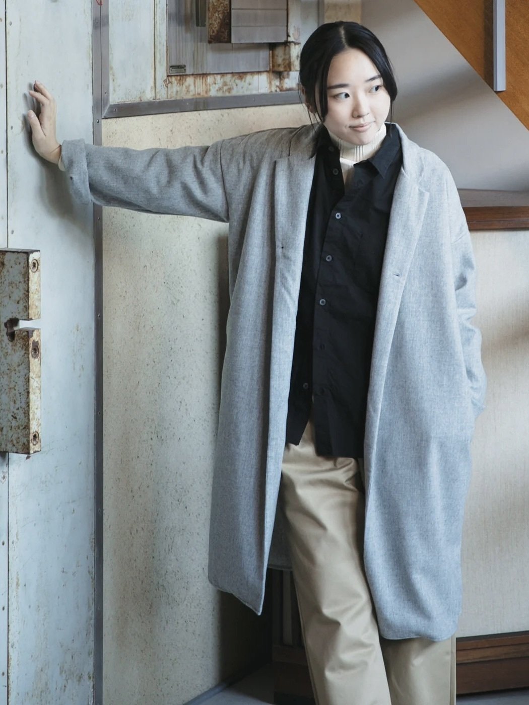MUYA リバリーコート テーラードコート　グレー 楽天市場】MUYA(ムヤ) Livery coat リバリーコート テーラードカラー
