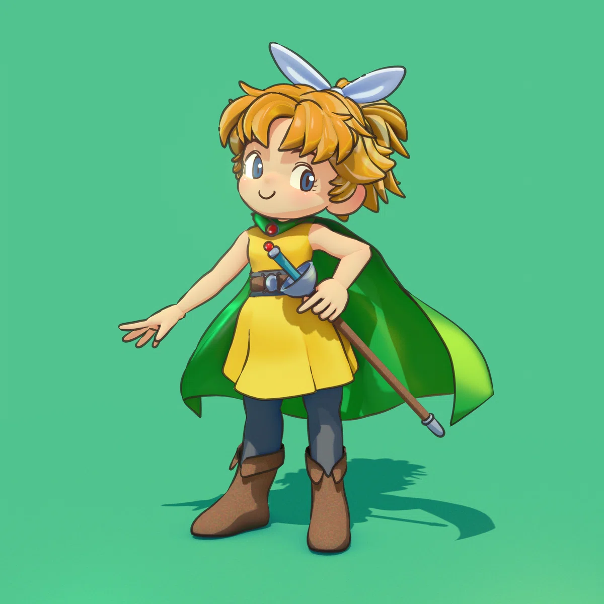 Blenderキャラスケッチ ‐ サマルトリアの王女 ‐｜あさみや工房