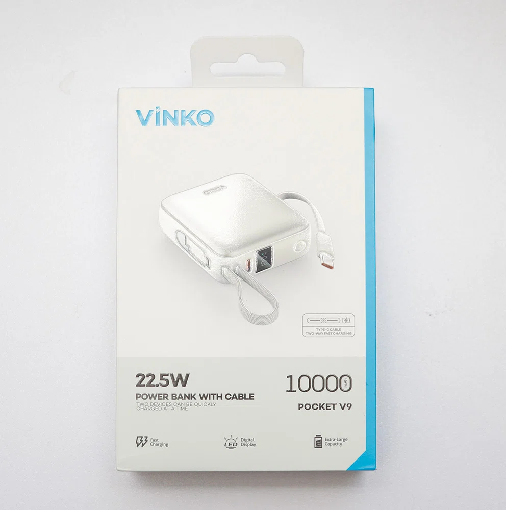 ケーブル内蔵で使いやすい【VINKO モバイルバッテリー】｜Lilura / りるら