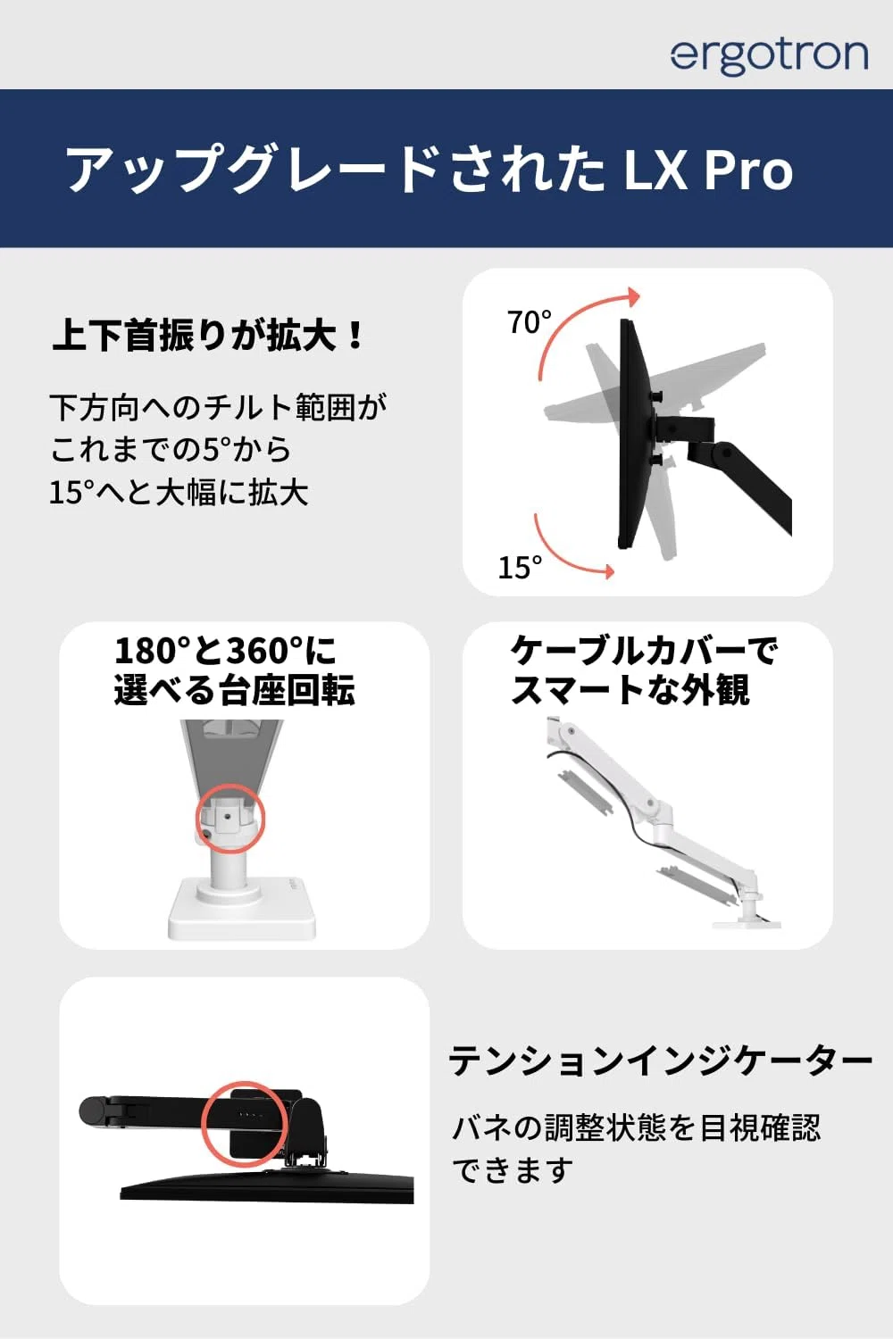 Ergotron LX Pro Desk Monitor Arm — 定番アームが正統進化！組み立て
