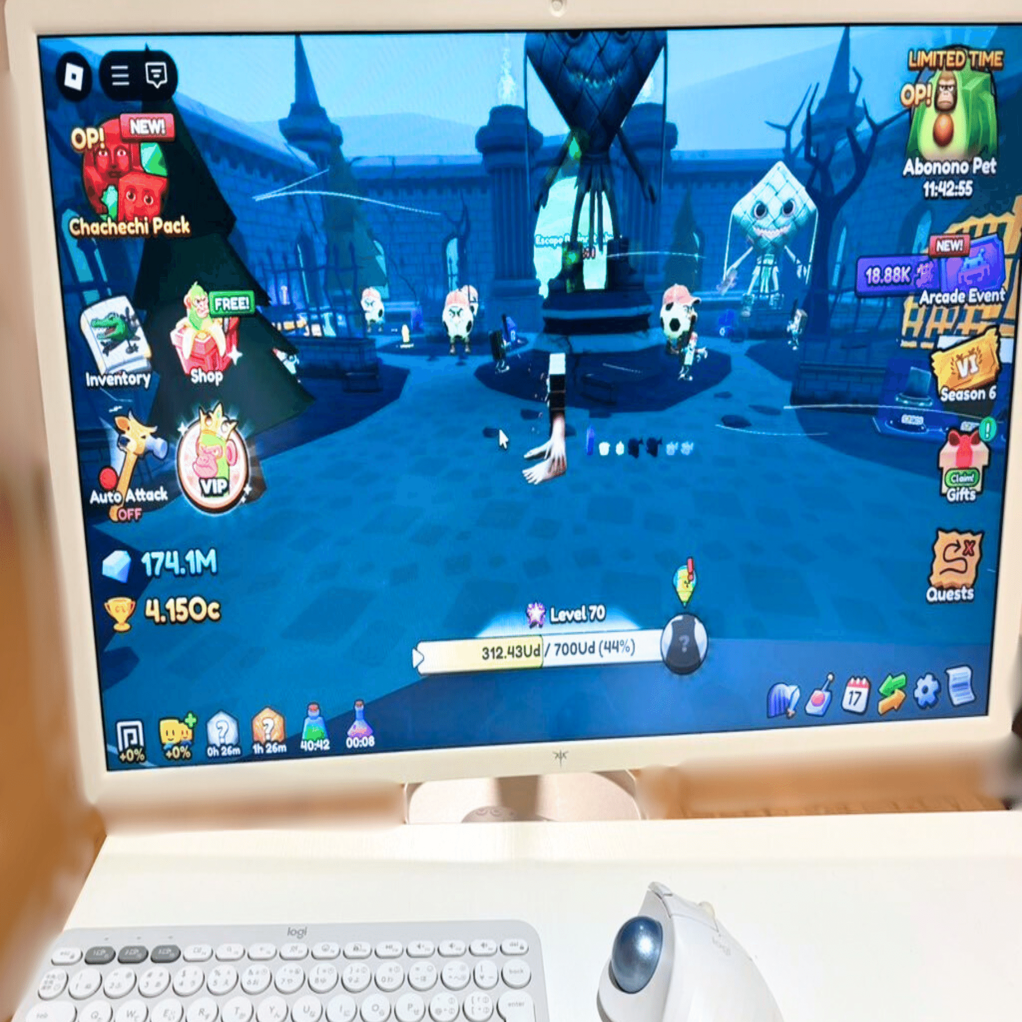 モニターにもスピーカーにもなるKTC MegPad27型 （A27Q7）移動式