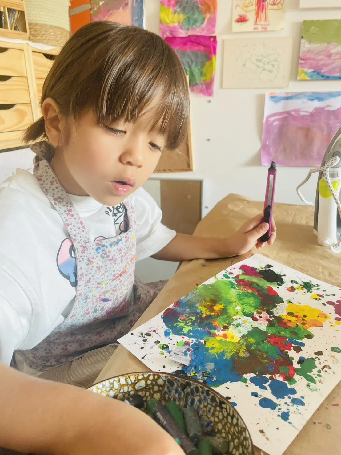 次女6歳が、“クレヨンを削った日”｜山口ゆうみ｜🇫🇷フランス発