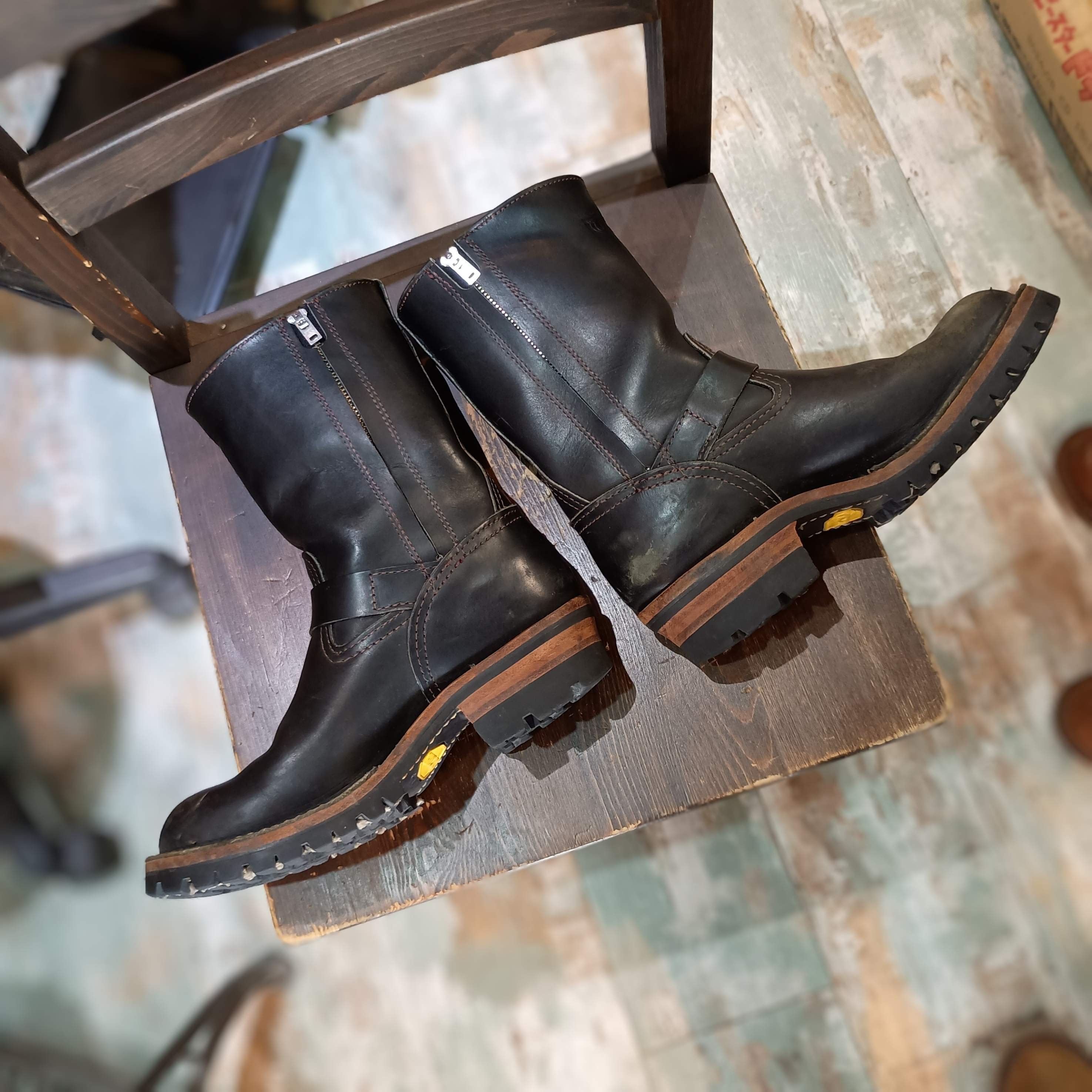 シャフト加工/ファスナー追加カスタム】WESCO BOSSエンジニアブーツ