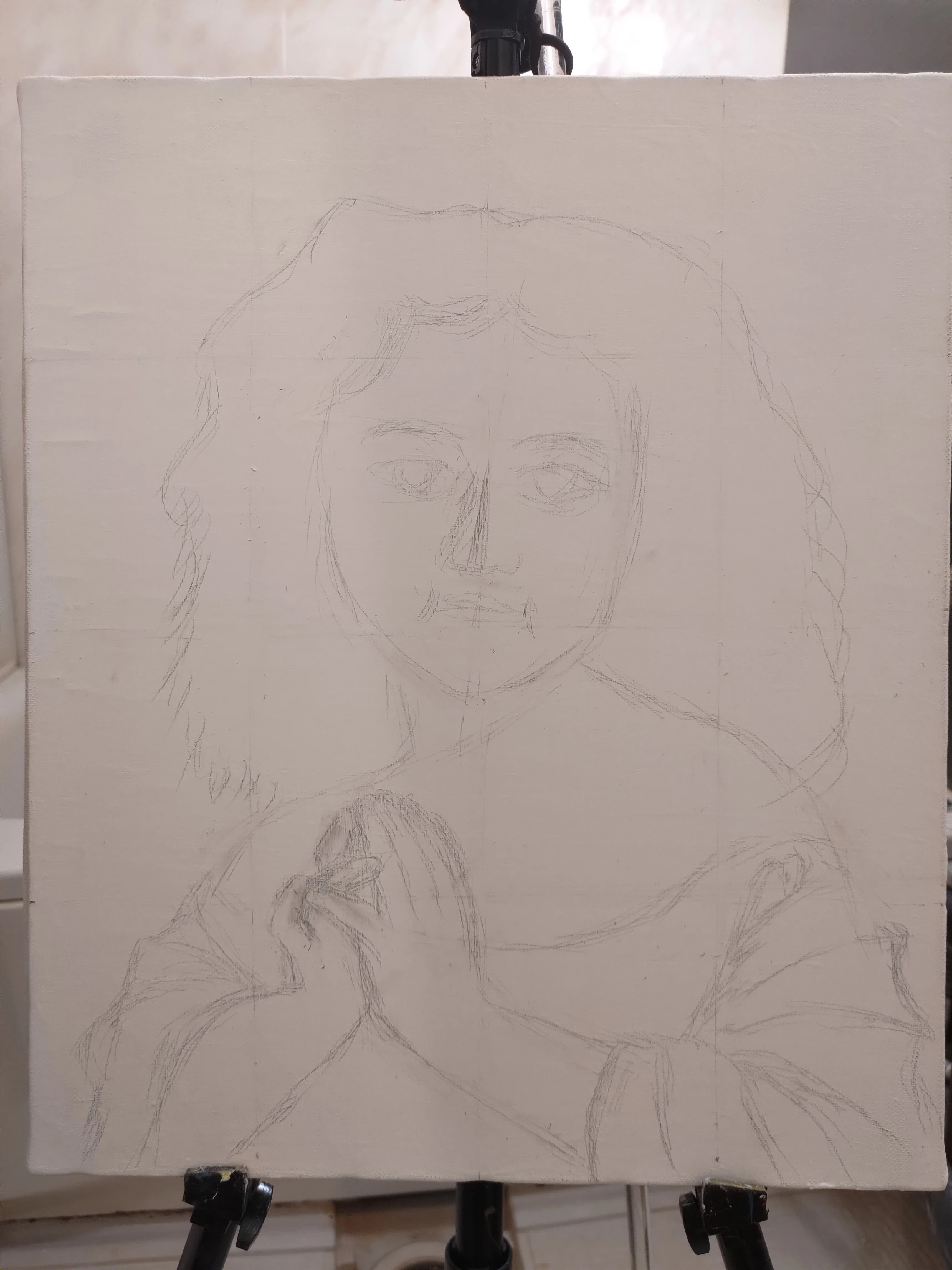 ウィリアム・アドルフ・ブグローを模写(ぺんてるアートクレヨン