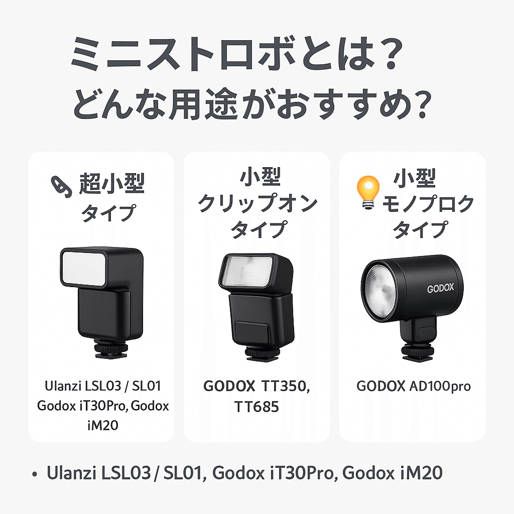 2025年版最新】ミニ・コンパクトストロボおすすめ6選｜軽量・高性能で