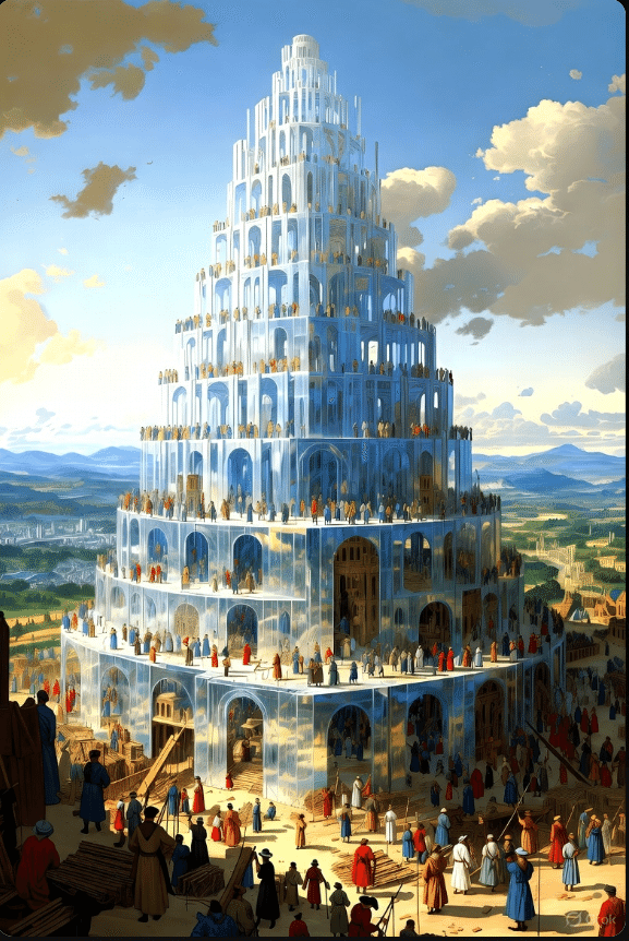 AI生成してもバベルの塔が好き｜Kensuke Mori