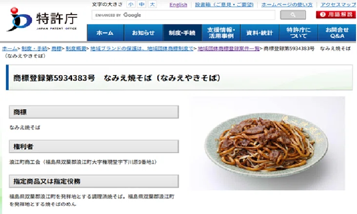 なみえ焼きそば」の名前がお金払わないと使えなくなる？｜翻訳会社
