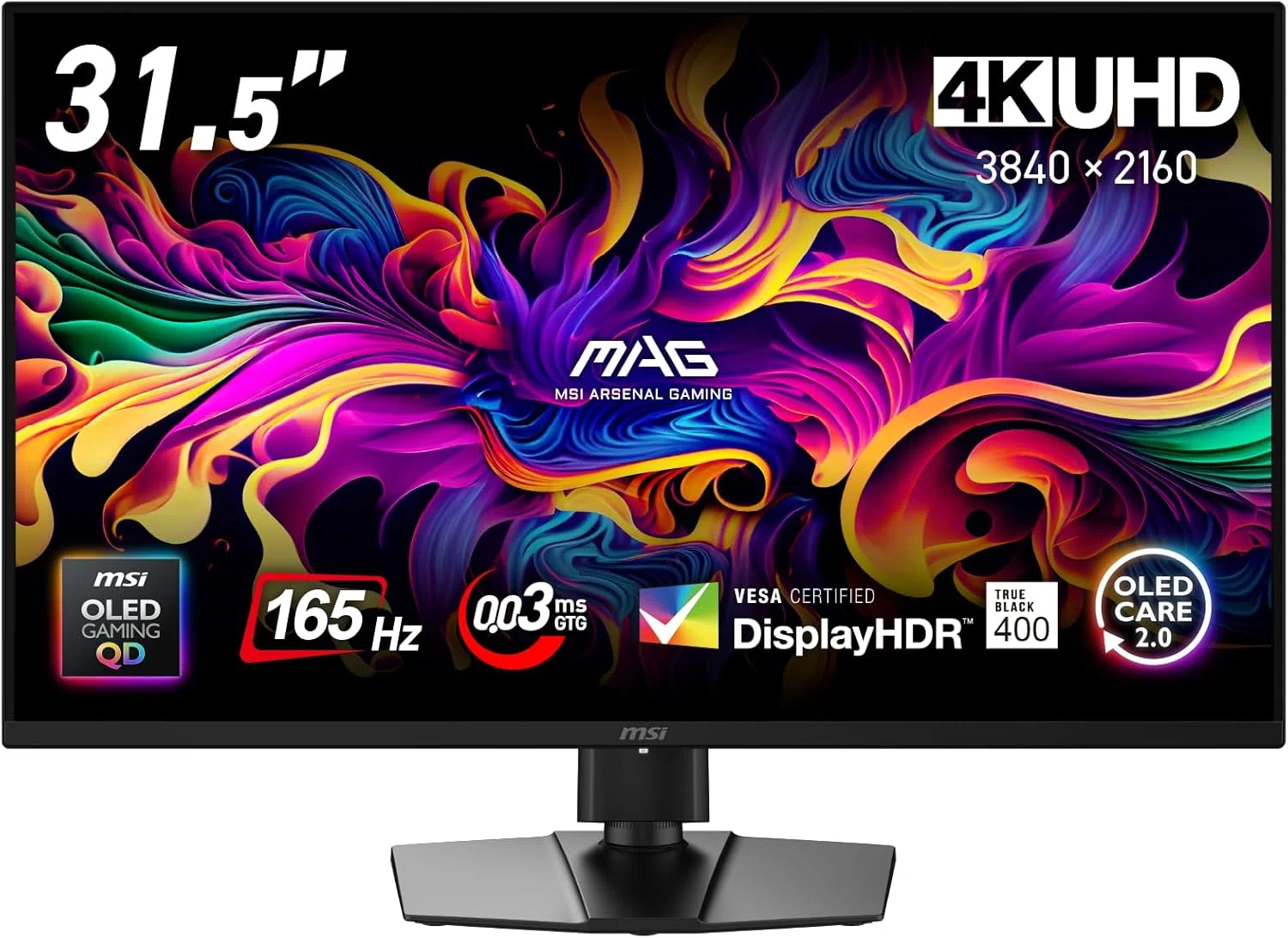 MSI MAG 322UP QD-OLED E16 — 4K QD-OLEDの選択肢が広がる！165Hz採用